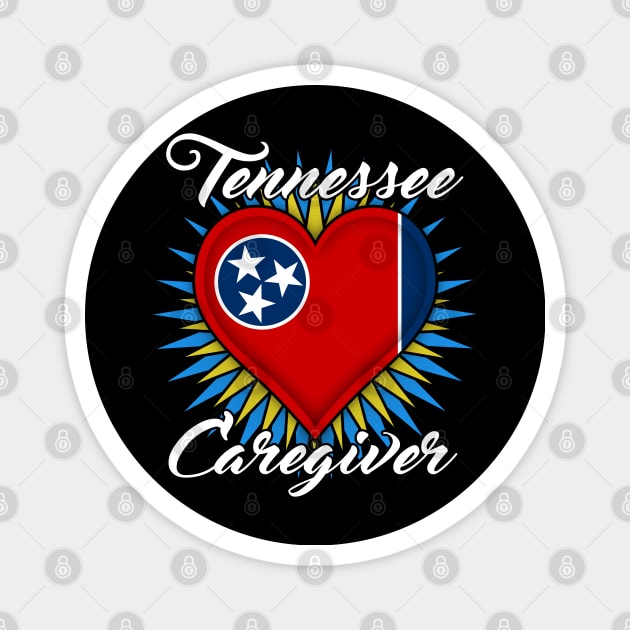 Tennessee Caregiver (white font) Magnet by WCN Store